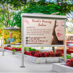 Affiche Personnaliser la publicité du salon de beauté asia