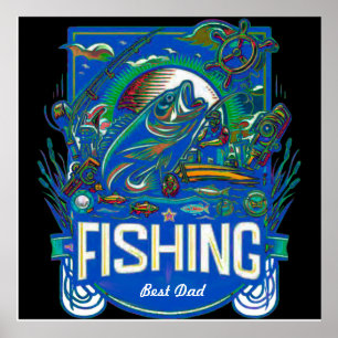 Affiche Personnaliser l'affiche de pêche