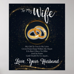 Affiche Personnaliser Le Cadeau Pour La Femme Du Mari Loin