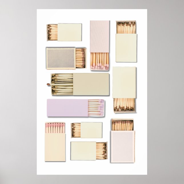 Affiche Personnaliser le Modèle vintage Matchbox (Devant)