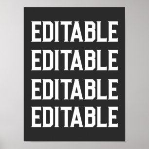 Affiche Personnaliser le texte de grandes polices personna