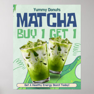 Affiche Personnaliser le thé matcha vert blanc Acheter 1 O