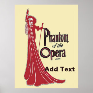 Affiche Personnaliser l'opéra Vintage