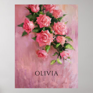 Affiche Personnaliser Un rêve dans les tons rose