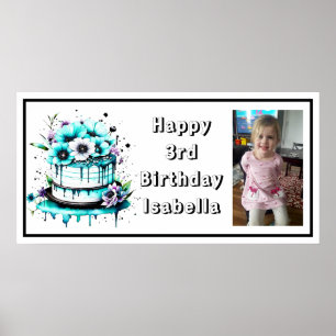 Affiche Personnalisez Happy Birthday Banner pour Little Gi
