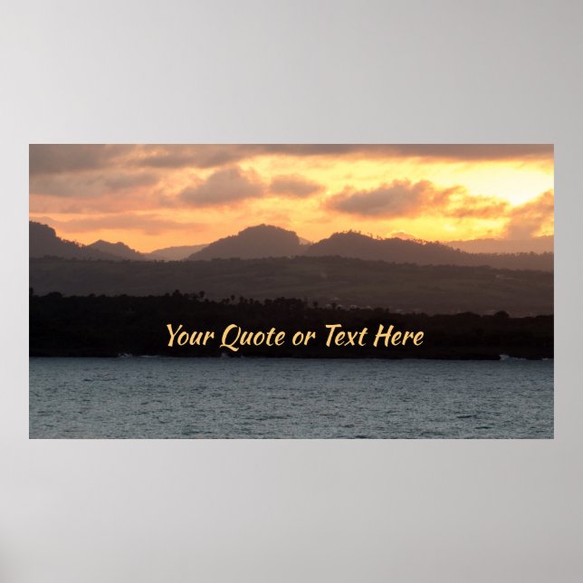 Affiche Personnalisez-Le ! | Coucher de soleil HDR (Devant)