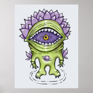 Affiche Personnalité Plante Alien - Astronaut étrange Créa