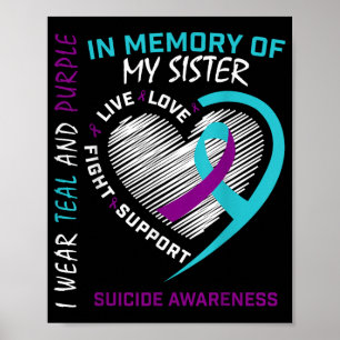 Affiche Personne aimée en mémoire de la sœur Sensibilisati