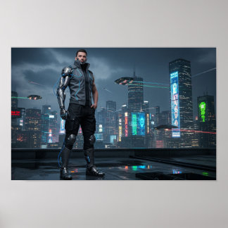 Affiche Personne améliorée par cybernésie