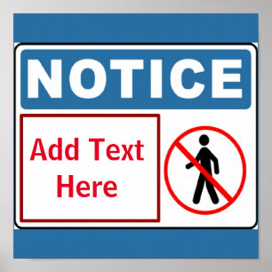 Affiche Personne autorisée, ajouter du texte, signer