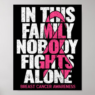 Affiche Personne Dans Cette Famille Ne Lutte Seul Cancer D