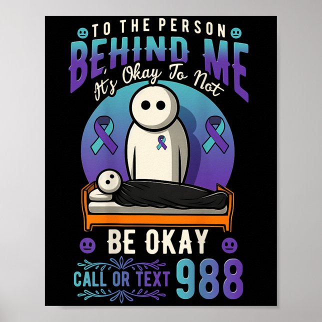 Affiche Personne derrière moi Prévention Suicide Sensibili (Devant)