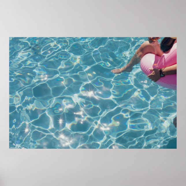 Affiche Personne en piscine (Devant)