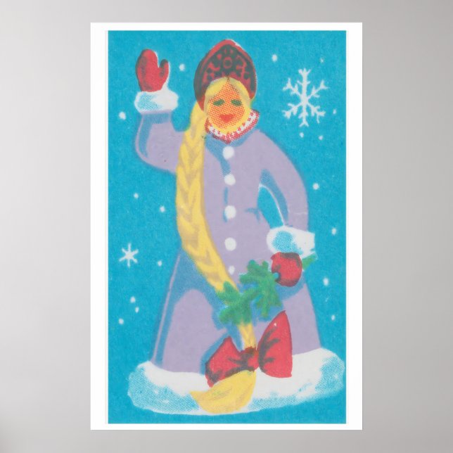 Affiche Personne Étiquette de Boîte d'Allumettes 1960s-70s (Devant)