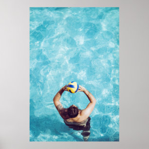 Affiche Personne inconnue jouant au beach volley