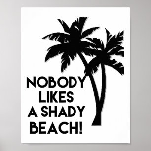 Affiche Personne N'Aime Une Plage Ombragée Plages De Palmi