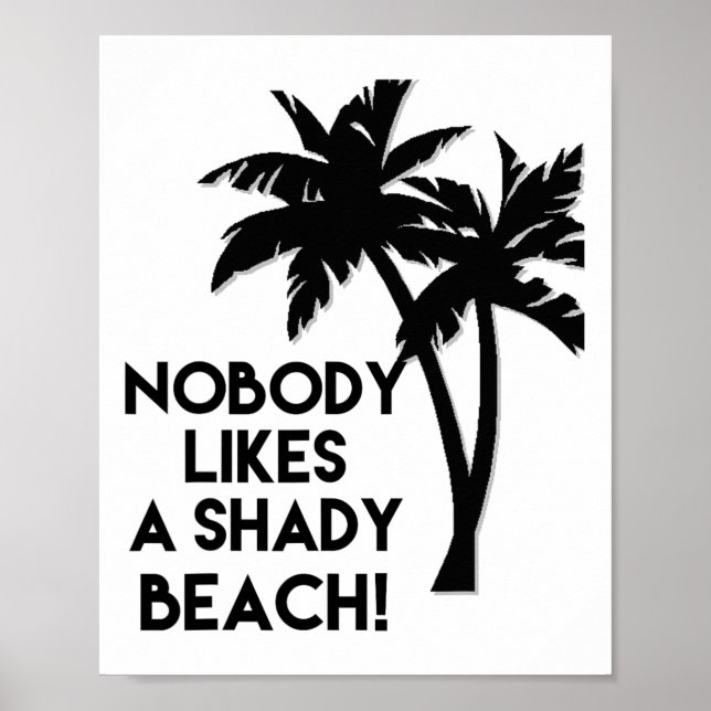 Affiche Personne N'Aime Une Plage Ombragée Plages De Palmi (Devant)