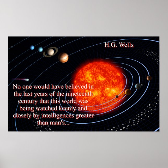 Affiche Personne N'Aurait Pensé - H G Wells (Devant)