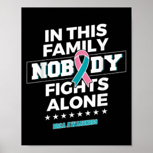 Affiche Personne ne combat seul la sensibilisation à la vi