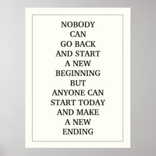 AFFICHE PERSONNE NE PEUT RETOURNER ET COMMENCER UN NOUVEAU