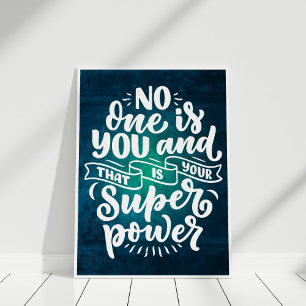 Affiche Personne n'est vous Citation Motivationnelle Art M