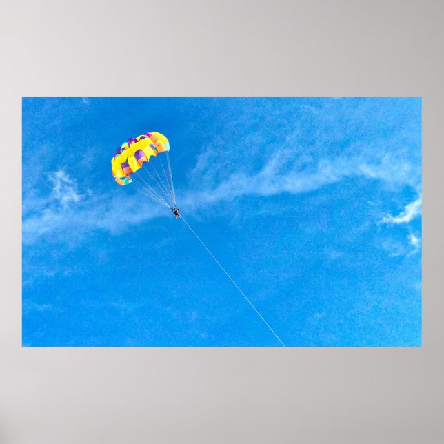 Affiche Personne parapente à l'extérieur (Devant)