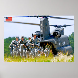 AFFICHE PERSONNEL AMÉRICAIN DE COMBAT