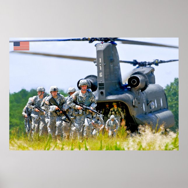 AFFICHE PERSONNEL AMÉRICAIN DE COMBAT (Devant)
