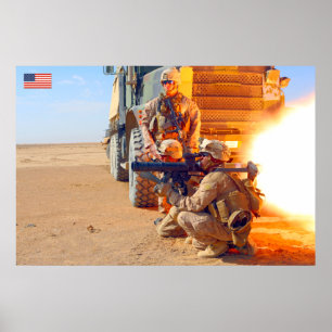 AFFICHE PERSONNEL AMÉRICAIN DE COMBAT