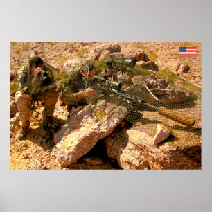 AFFICHE PERSONNEL AMÉRICAIN DE COMBAT