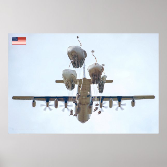 AFFICHE PERSONNEL AMÉRICAIN DE COMBAT (Devant)