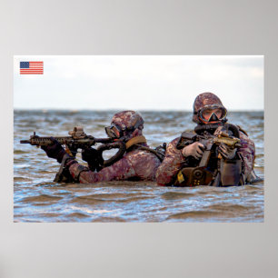 AFFICHE PERSONNEL AMÉRICAIN DE COMBAT