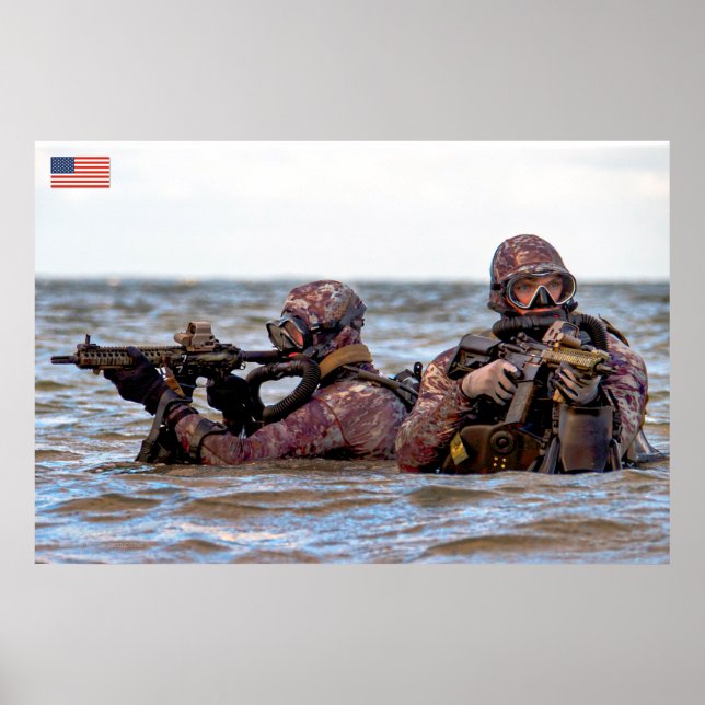 AFFICHE PERSONNEL AMÉRICAIN DE COMBAT (Devant)