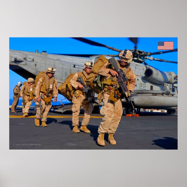 AFFICHE PERSONNEL AMÉRICAIN DE COMBAT (Devant)
