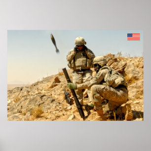 AFFICHE PERSONNEL AMÉRICAIN DE COMBAT