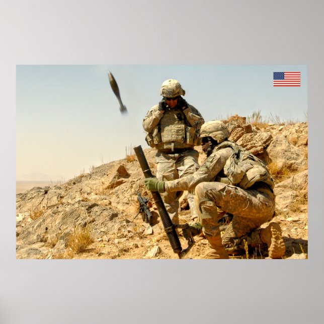 AFFICHE PERSONNEL AMÉRICAIN DE COMBAT (Devant)