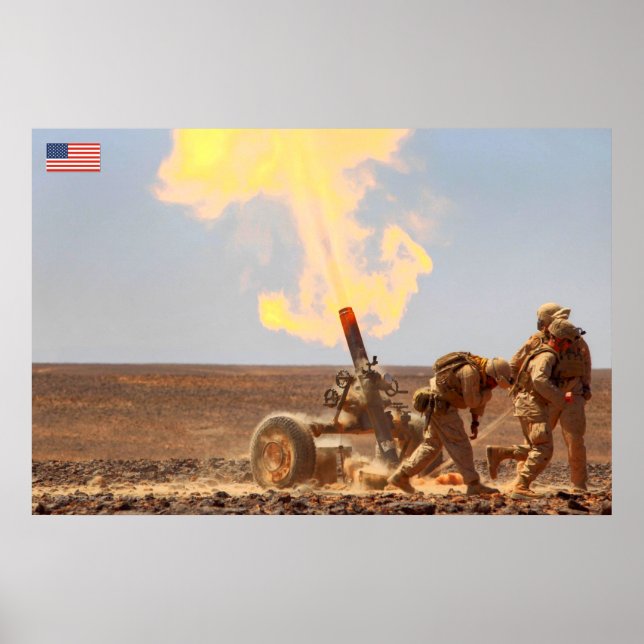 AFFICHE PERSONNEL AMÉRICAIN DE COMBAT (Devant)