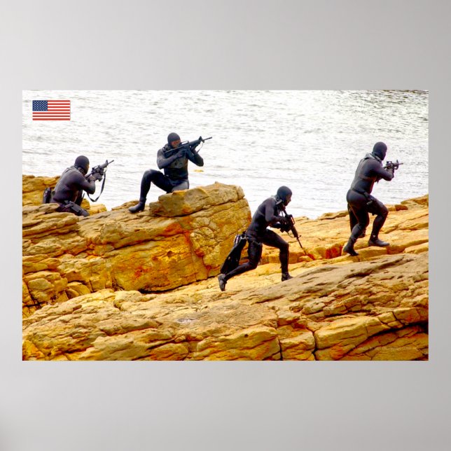 AFFICHE PERSONNEL AMÉRICAIN DE COMBAT (Devant)