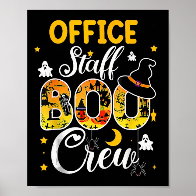 Affiche Personnel de bureau Bow Crew Funny Halloween Cos c (Devant)