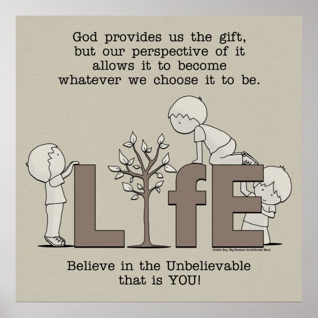 Affiche Perspective de la vie (Devant)