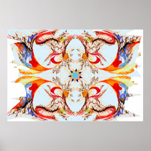 Affiche Perspective Lumineuse Art contemporain