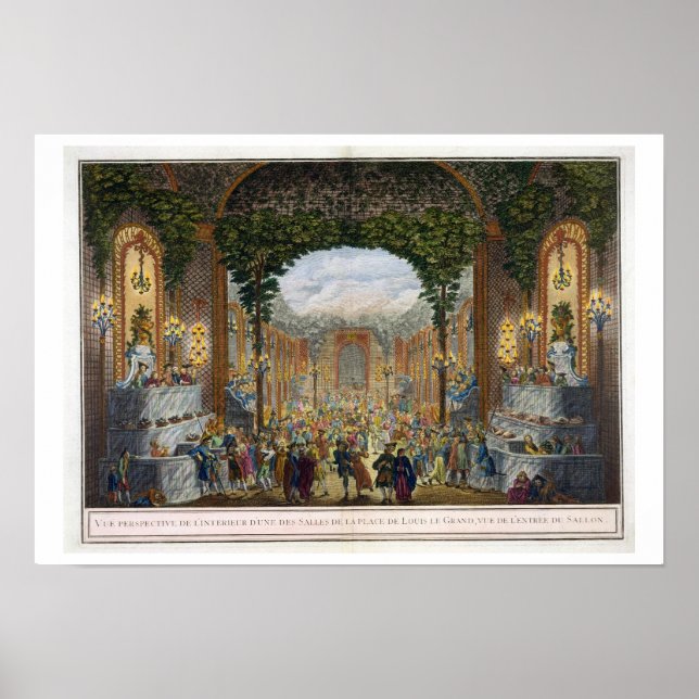 Affiche Perspective Vue de l'intérieur de l'une des chambr (Devant)