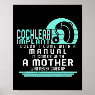 Affiche Perte Auditive Sensibilisation Mère Implant Cochlé