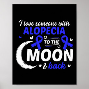 Affiche Perte de cheveux J'aime quelqu'un avec Alopecia Al
