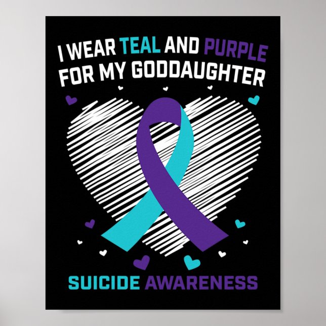 Affiche Perte de dons Godgirl Sensibilisation au suicide (Devant)