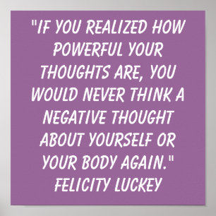 Affiche Perte de poids pensées 10