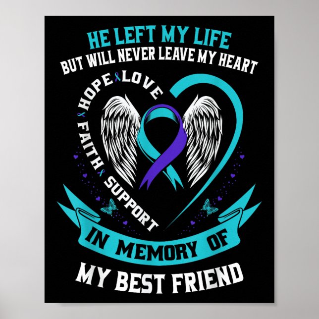 Affiche Perte En Mémoire De Mon Meilleur Ami Sensibilisati (Devant)