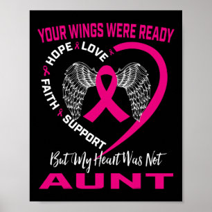 Affiche Perte Mémorial De Tante Pink Cancer Du Sein Sensib