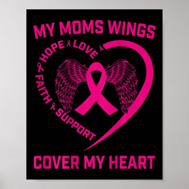 Affiche Perte Rose De Loved Une Mère Maman Cancer Du Sein  (Devant)