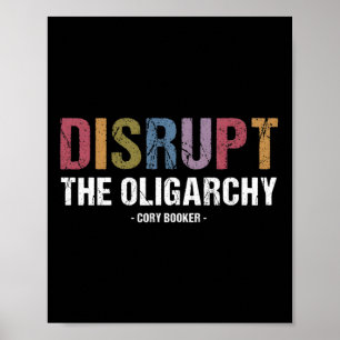 Affiche Perturber L'Oligarchie Cory Booker Résiste